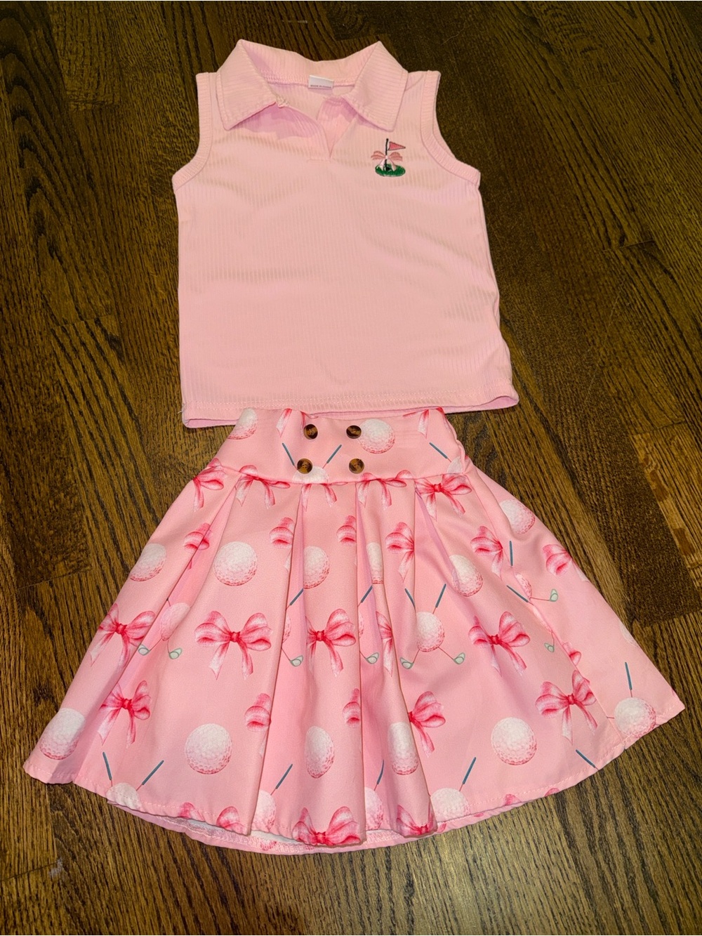 Pink Toddler Girl’s Golf Outfit 2-3T